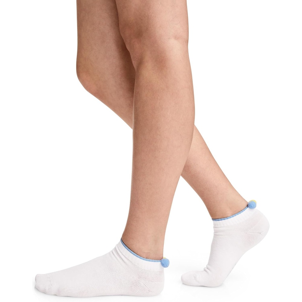 image:imageJockey Womens Socks 1876 Collection PomPom Sock1876 White