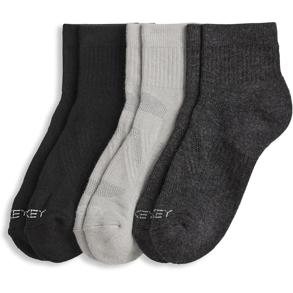 image:imageJockey Womens Socks Womens Performance Cotton Blend Quarter Socks  3 PackDove Heather