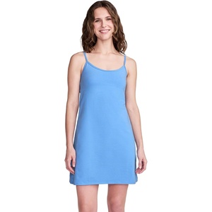 Jockey Women’s Activewear Cotton Stretch Cami Dress with Built-in Bra(Crisp Blue)