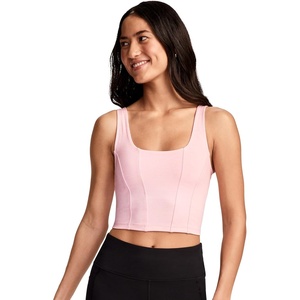 Jockey Women’s Bra Longline Low Impact Sports Bra(Pink Shadow)