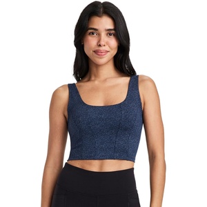 Jockey Women’s Bra Longline Low Impact Sports Bra(Washed Denim)