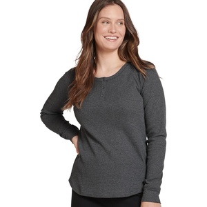 Jockey Women’s Loungewear Long Sleeve Waffle Henley