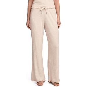 Jockey Women’s Loungewear Soft Luxe Textured Pant(Oatmeal Heather)