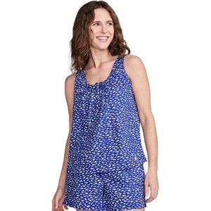 Jockey Women’s Sleepwear Cotton Poplin Tank(Schooling Fish)