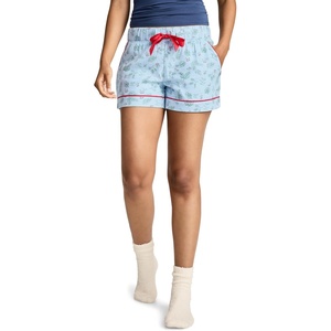 Jockey Women’s Sleepwear Flannel Sleep Short(Spruce and Snow)