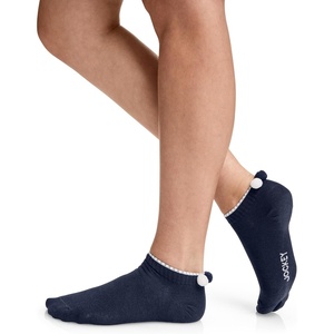 Jockey Women’s Socks 1876 Collection Pom-Pom Sock(1876 Navy Blue)