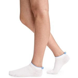 Jockey Women’s Socks 1876 Collection Pom-Pom Sock(1876 White)