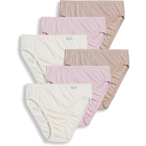 Jockey Women’s Underwear 100% Cotton Elance French Cut – 6 Pack(Ivory/Light/Pink Shadow)