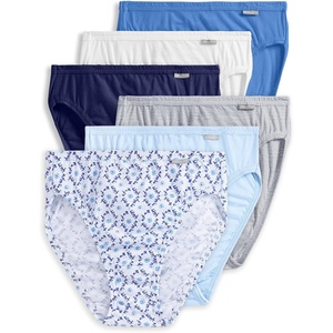 Jockey Women’s Underwear 100% Cotton Elance French Cut – 6 Pack(Picnic Floral)