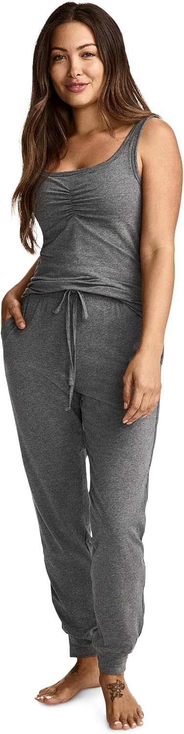 image:imageJockey Womens Loungewear Organic Cotton Stretch JoggerSteel Heather