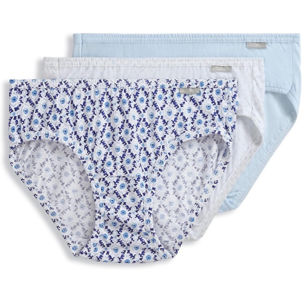 image:imageJockey Womens Underwear 100 Cotton Elance Bikini  3 PackPicnic Floral