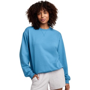 Jockey Women’s Loungewear Unwind Lounge Crew Sweatshirt(Harbor Blue)