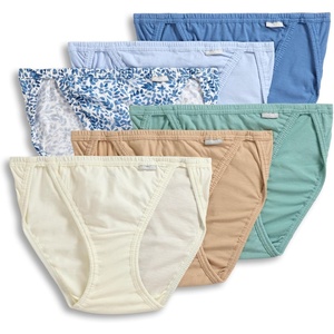 Jockey Women’s Underwear Elance String Bikini – 6 Pack(Leaf Burst)