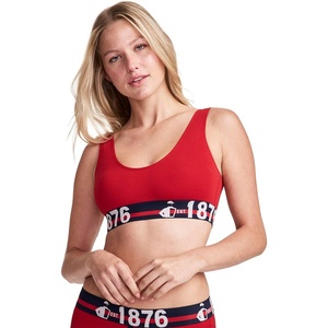 Jockey Women’s Bra Jockey 1876 Collection Cotton Stretch Bralette(1876 Vivid Red)